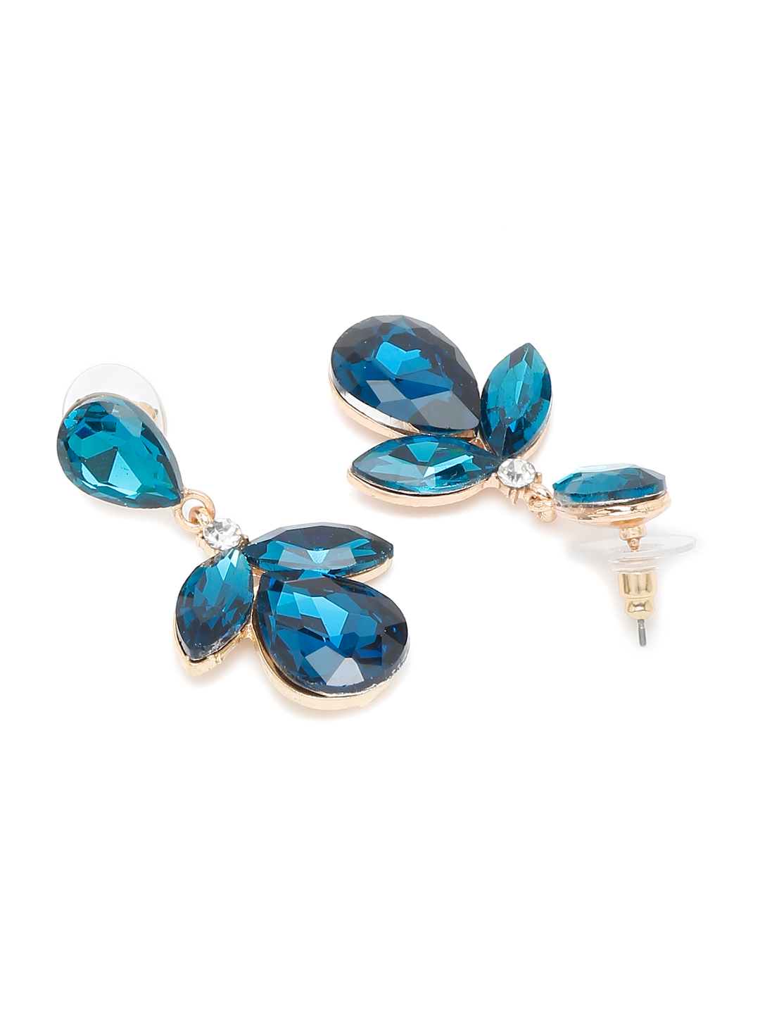 YouBella Jewellery Celebrity Inspired Drop Earrings for Girls and Women (Blue) (YBEAR_33348)